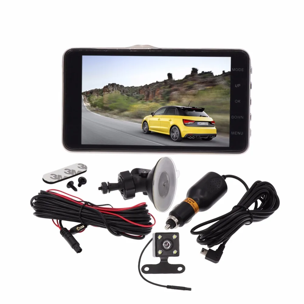 Авто видеорегистратор ips Full HD 1080 P регистраторы видеорегистраторы 4 0 дюймов