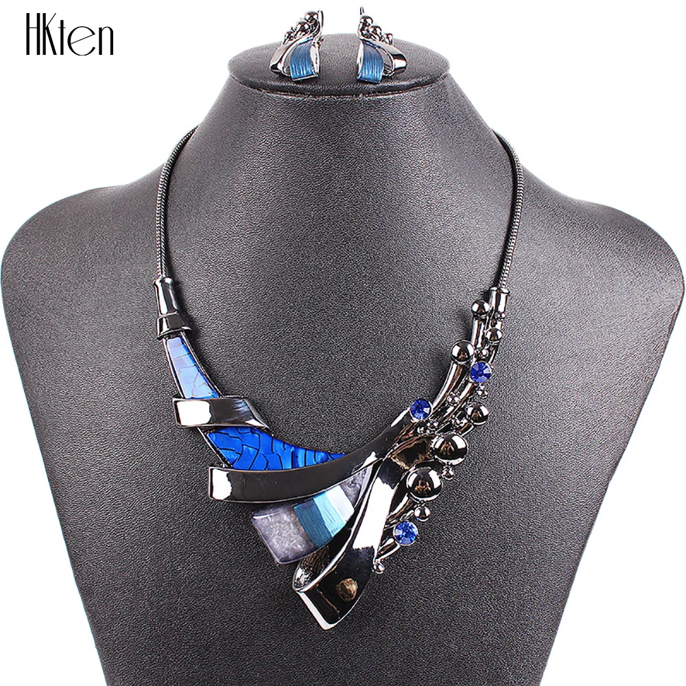 Набор свадебных украшений MS20276 7 цветов с фиолетовым покрытием и металлическим