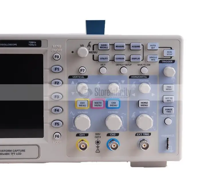 Hantek DSO5072P Цифровой осциллограф 70 МГц 1GSa/s 7,0 дюйма WVGA(800x480