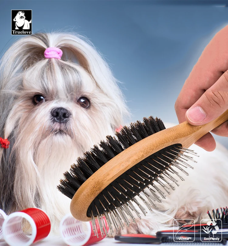 Truelove Pet двусторонняя щетка расческа из нержавеющей стали игольчатые волосы щетины щетка для ухода за лошадьми соревнования отдых кошка собака TLK23131