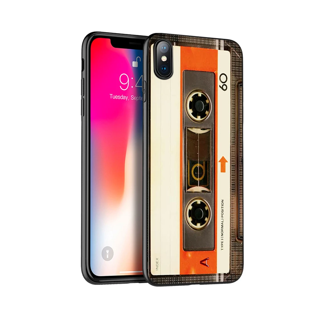 16995 Черный чехол ТПУ для iphone 5 5s se 6 6s 7 8 plus x 10 чехол силиконовый чехол для iphone XR XS MAX чехол Ретро Классический кассета - Цвет: 16995
