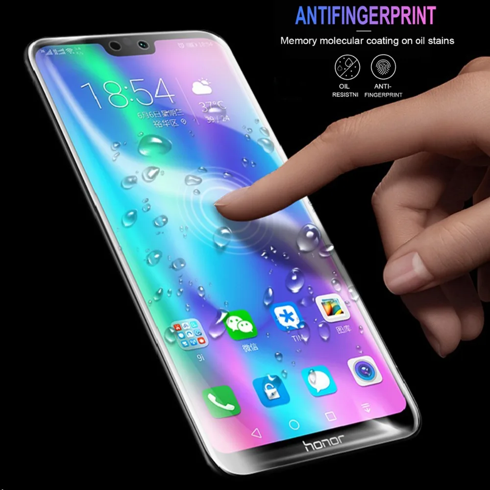 9D Soft Hydrogel Film For Huawei P10 Plus Mate 20X Pro Screen Protector Honor 10 9 Lite 8C 8X V10 Full Cover | Мобильные телефоны и