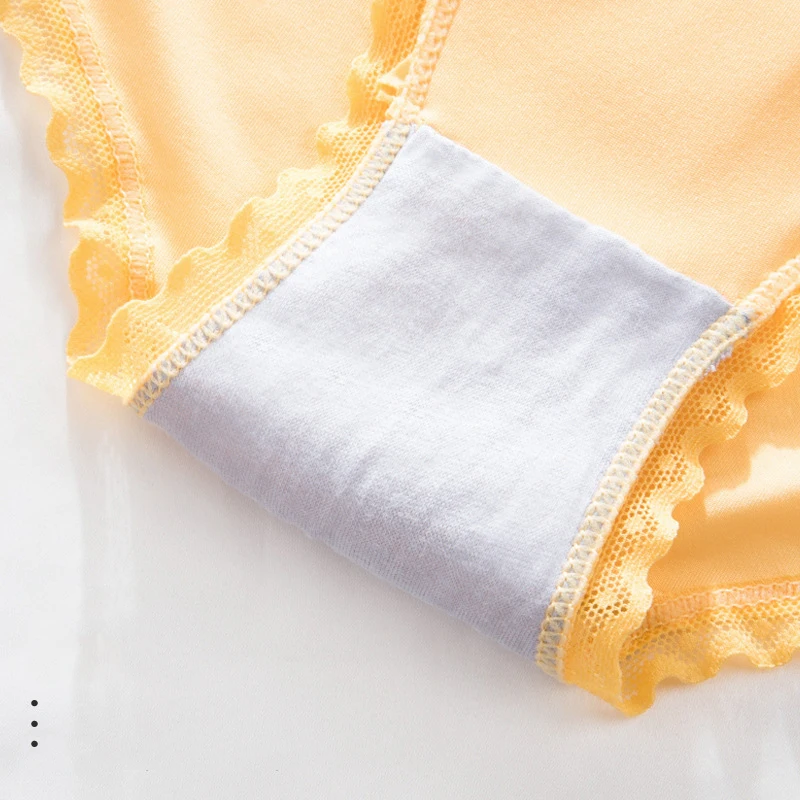 Женские бесшовные кружевные трусы 6 цветов нижнее белье со средней посадкой и
