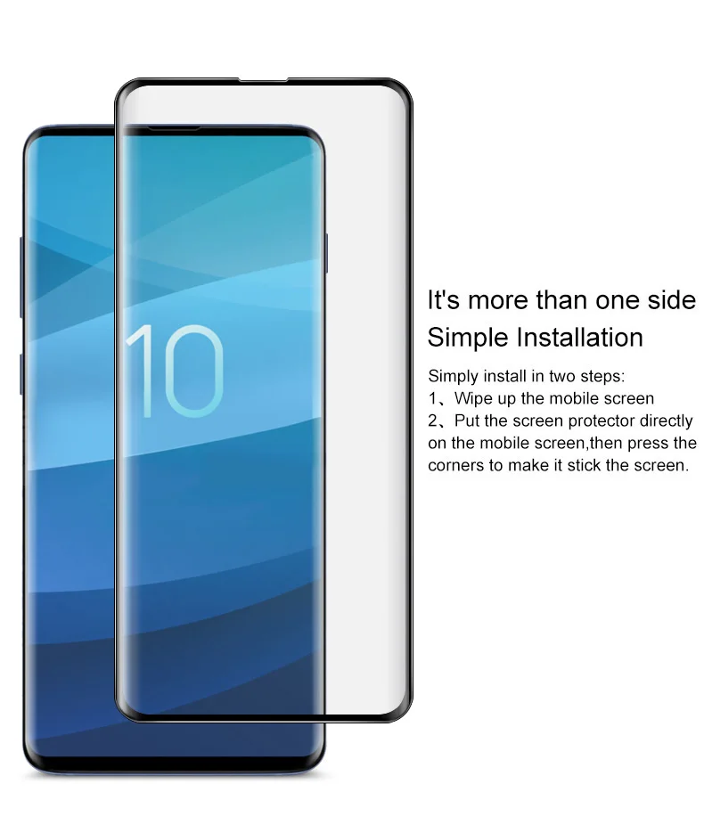 Для samsung Galaxy S10 S10 Lite S10 плюс закаленное стекло Экран протектор Imak 3D изогнутые Защитная пленка с полным покрытием полный Экран