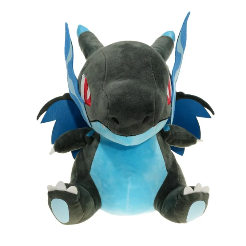 30cm blue 22 см/30 см Charizard фигура Мега X Y лизардон Figire плюшевая игрушка синий желтый игрушка Чаризард животные Дети мультфильм мягкие игрушки - Цвет: 30cm blue
