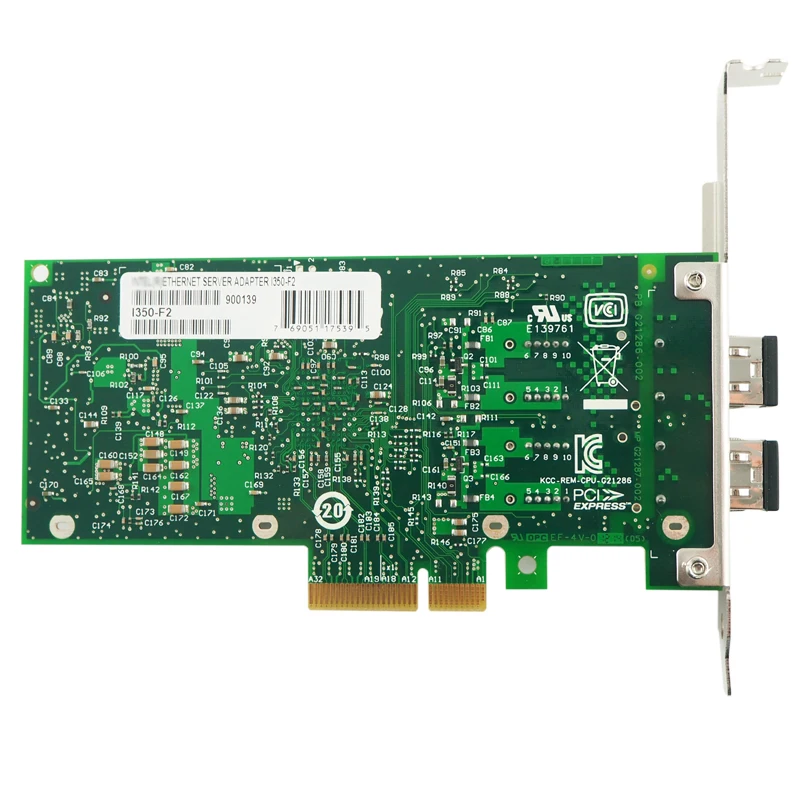 Чипсет I350 двухпортовый гигабитный адаптер для оптоволоконного сервера PCI Express NIC