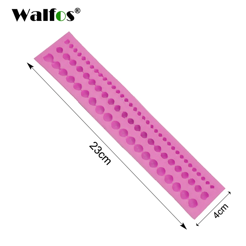 WALFOS DIY милые жемчужные струнные бусины силиконовые формы для украшения торта помадка форма для выпечки
