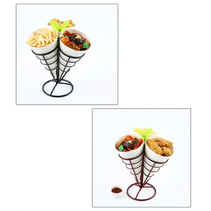 Корзина для жареной еды картофеля фри в Западном кафе баре 1 комплект|french fries