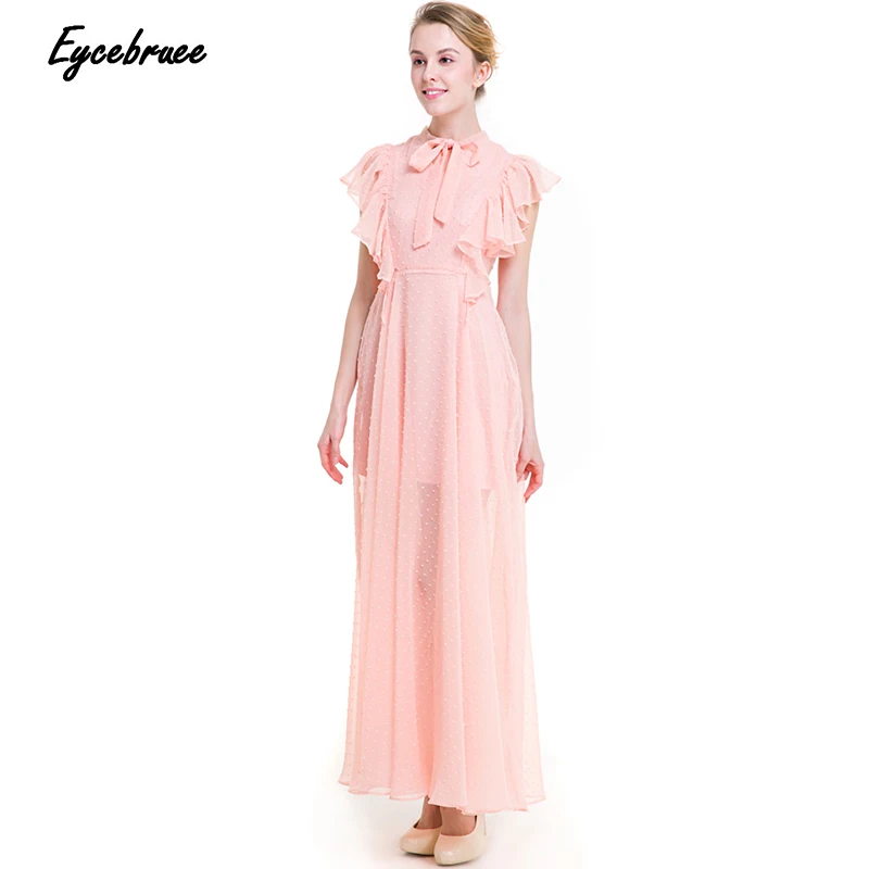 Новинка 2017 года eycebruee модные женские туфли летнее шифоновое кружевное платье с