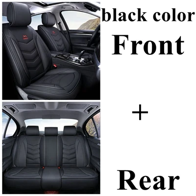 black standard 5 сидений автомобиля чехол для Nissan Qashqai Kicks Navara D22 Dualis Juke X-trail Leaf Tiida Versa Patrol LIVINA NP300 Sentra Murano - Название цвета: black standard