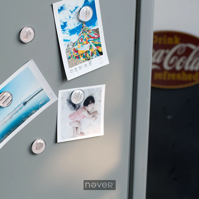 Never розовое золото магнитные наклейки на холодильник доска мода для девочек
