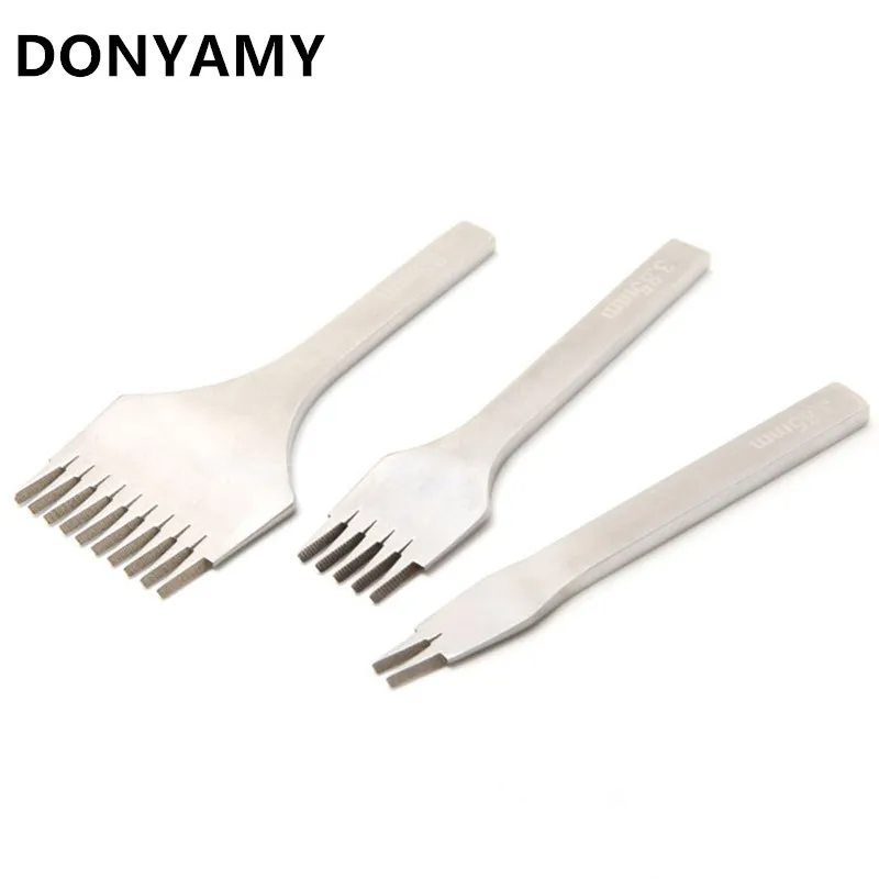 Набор белых стальных пробойников для шнуровки наборы отполированных зубцов