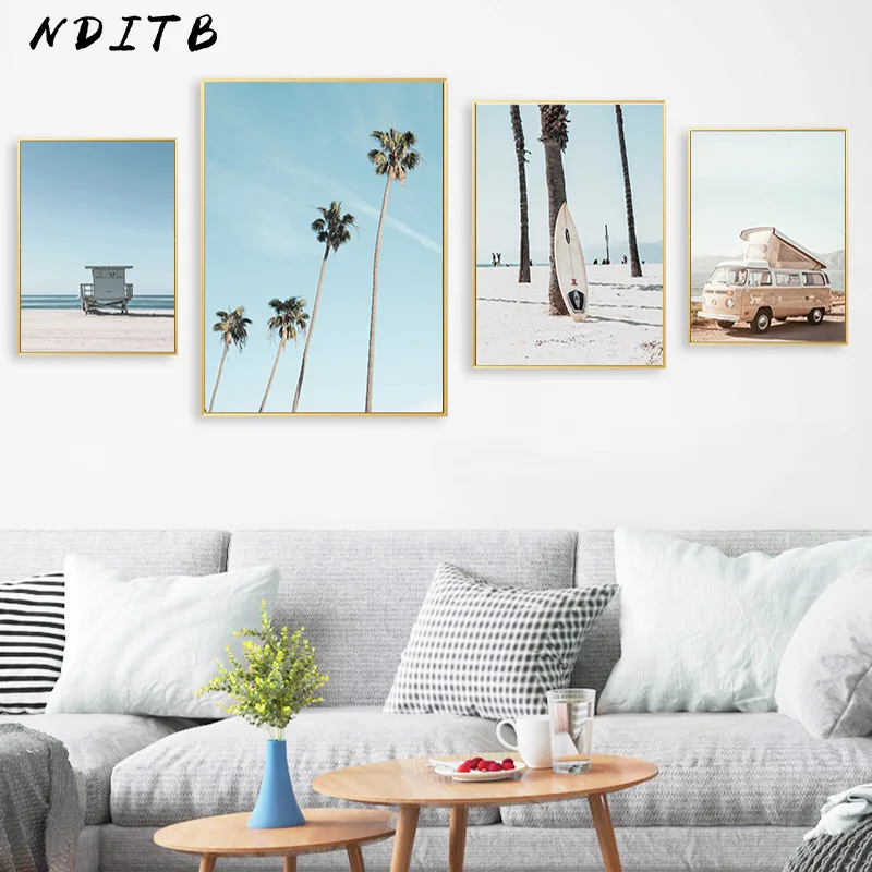 Постер из холста в морском стиле скандинавский настенный художественный принт