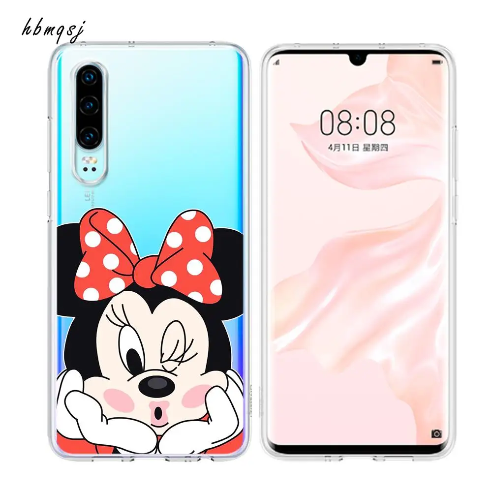 Милый чехол для huawei p30 lite Стильный с изображением Микки из мультфильма