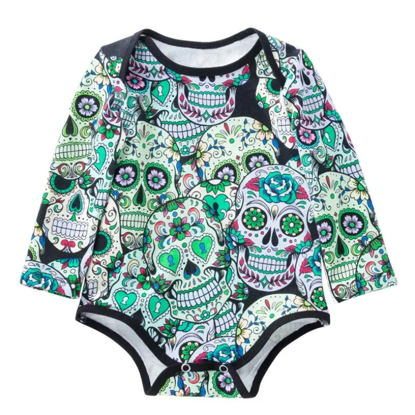 Детский комбинезон на Хэллоуин праздники оранжевый тыква зеленый Коко конфеты
