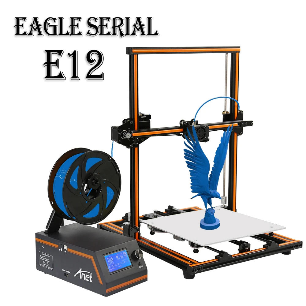 Anet E12 E16 3D принтер предварительной сборки DIY Высокая точность экструдирования