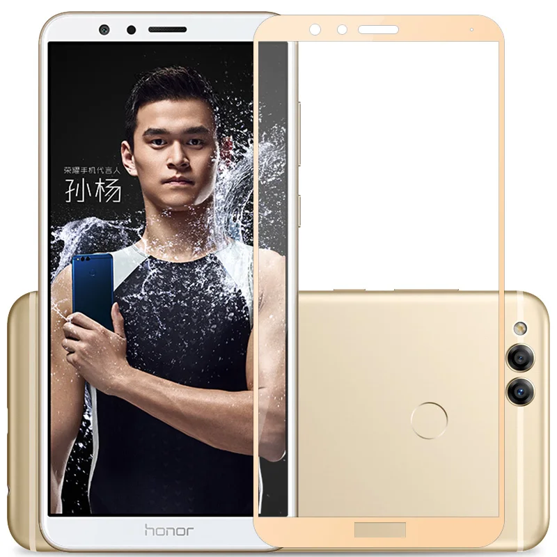 2 piezas de vidrio para Huawei Honor 7X Protector de pantalla de tel&eacute;fono pel&iacute;cula de vidrio templado para Huawei Honor 7X vidrio para Honor 7X5,93 "Youthsay-1