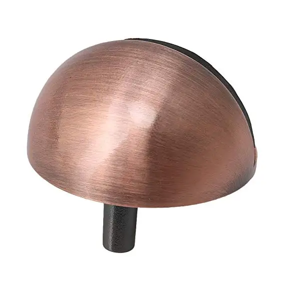 4 шт. Бронзовый цинковый сплав круглый дверной стопор напольный резиновый буфер