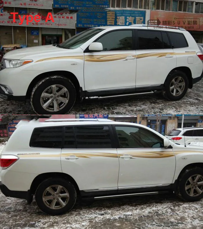 Luhuezu 5 типов 3M наклейка на кузов автомобиля для Toyota Highlander Kluger аксессуары 2009 2010 2011