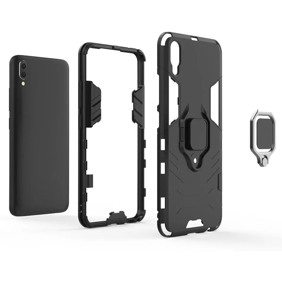 Heavy Duty Armor Case for Huawei Honor 7A 10 8X Note10 V10 Max Metal Ring Buckle Back Cover Note PC&ampTPU | Мобильные телефоны и