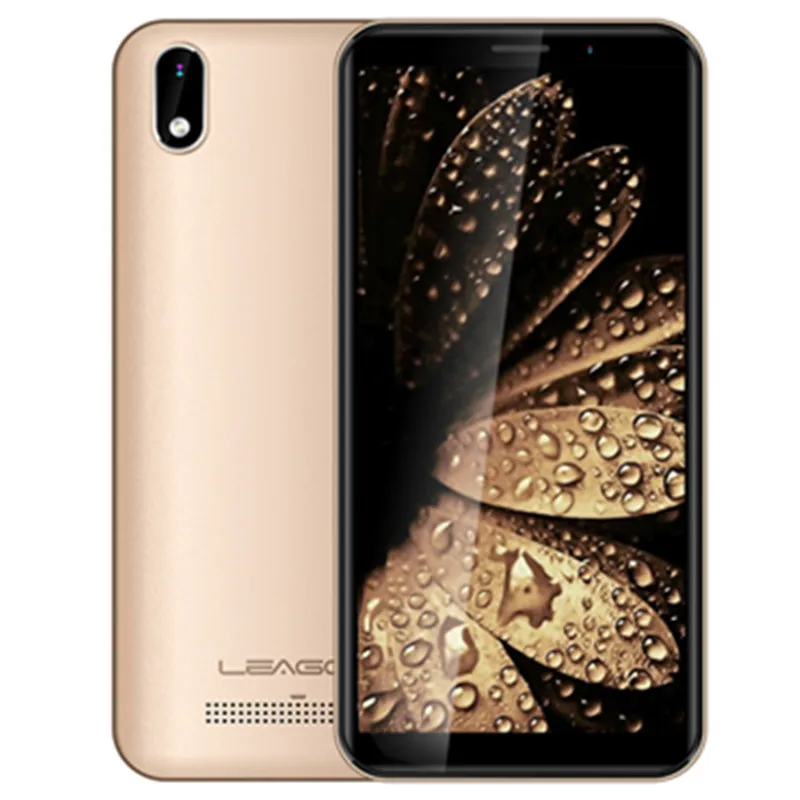 Gold LEAGOO Z10 Android мобильный телефон 5," 18:9 дисплей 1 ГБ ОЗУ 8 Гб ПЗУ Dual Sim MT6580M четырехъядерный 2000 мАч 5Мп камера 3g смартфон - Цвет: Gold