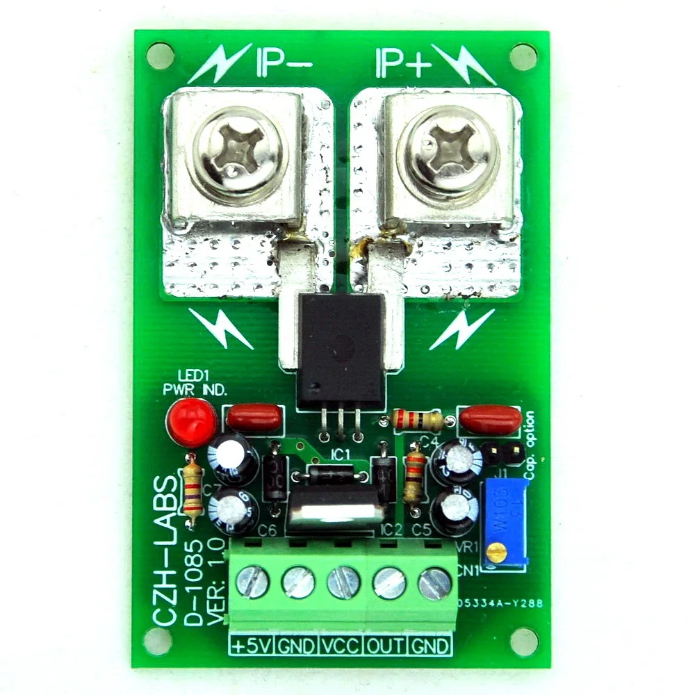 DIN рейка+/-150Amp AC/Датчик постоянного тока модуль, на основе ACS758