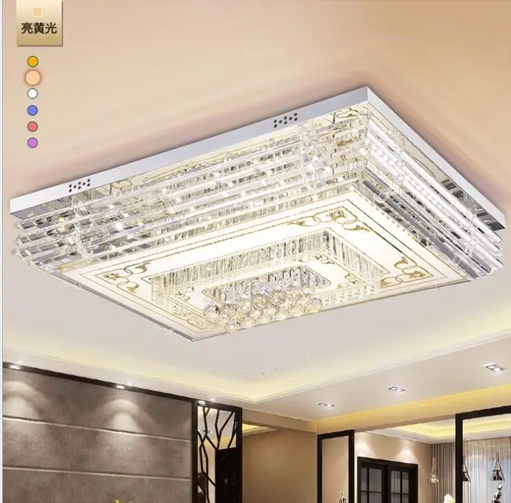 L новая лампа светодиодный гостиной светодиодная прямоугольная хрустальная