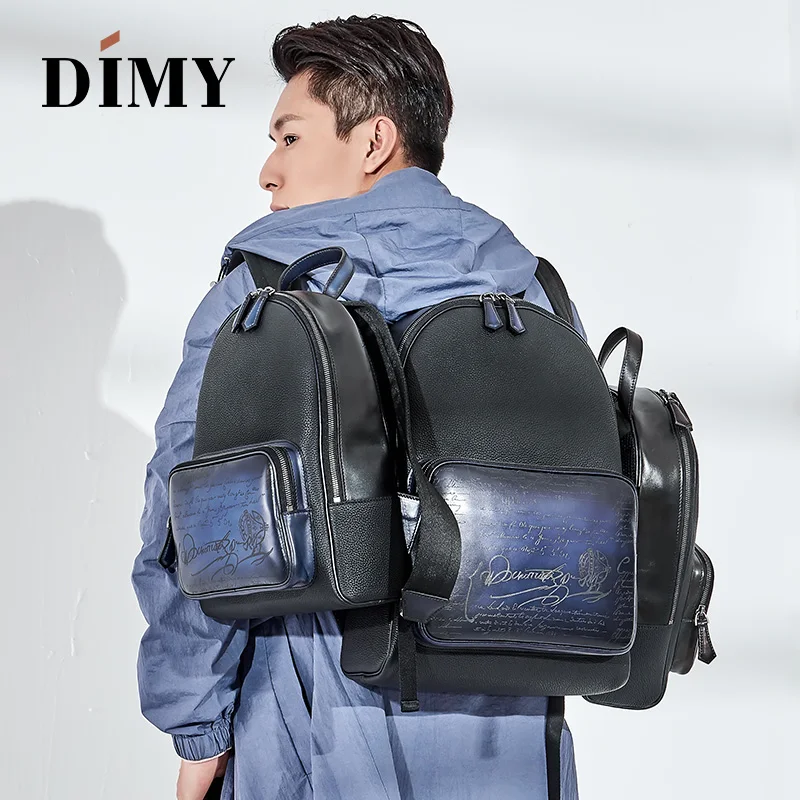 DIMY 2018 новые модные мужские рюкзаки ручной работы однотонные Школьные Сумки из