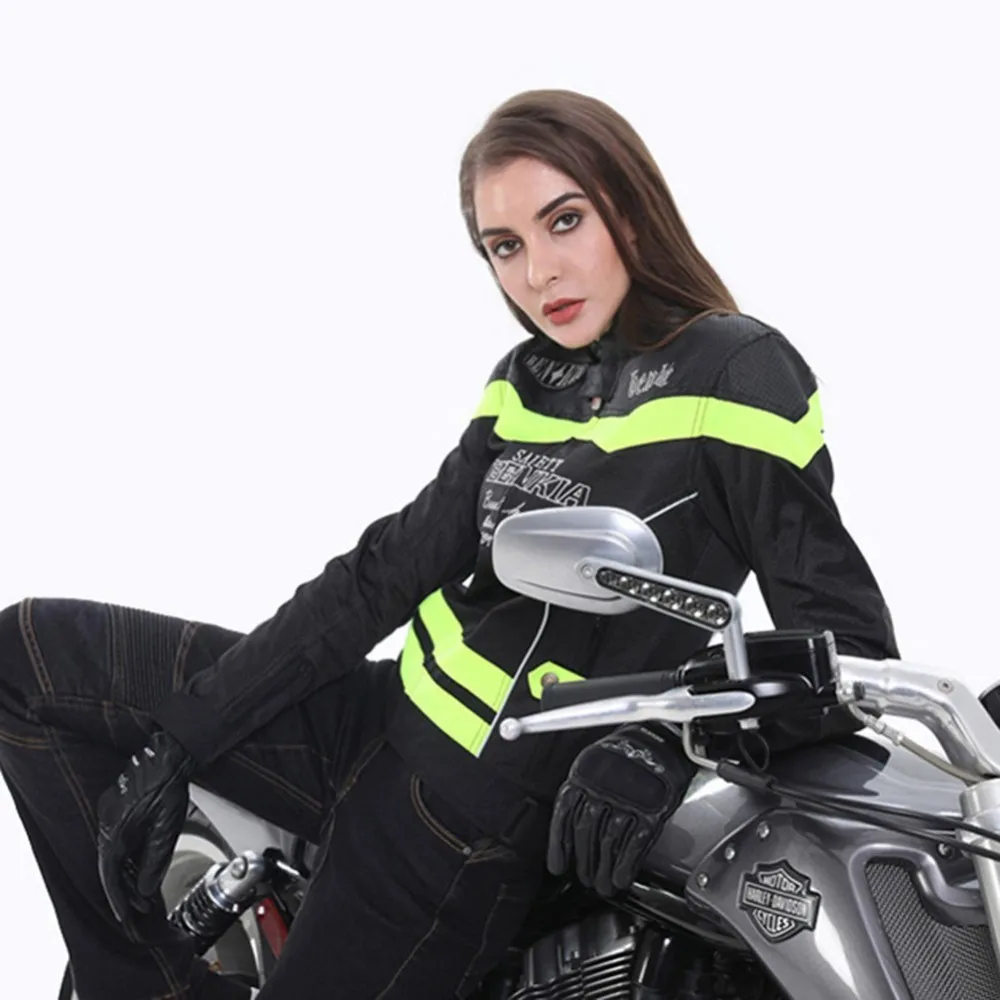 BENKIA JS W55 женская летняя куртка для мотоцикла сетчатая дышащая мото rcycle гоночный