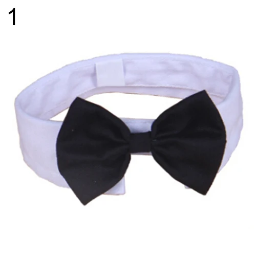 Black White Bowknot Новое поступление маленькая собака кошка домашнее животное Модный милый полосатый галстук-бабочка щенок котенок белый ошейник "галстук-бабочка" - Цвет: Black White Bowknot