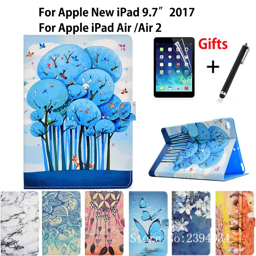 Модный чехол для Apple iPad 9 7 &quot2017 2018 5 го 6 поколения A1822 A1893 умный Air 1 2 подставка