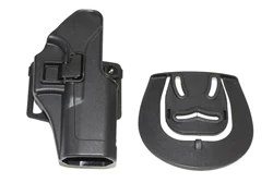 Belt holster Black Тактический CQC Glock пистолет Боевая кобура Бедро кобура охотничий ножной пистолет кобура с подсумок для GLock 17 19 22 23 31 32 - Цвет: Belt holster Black