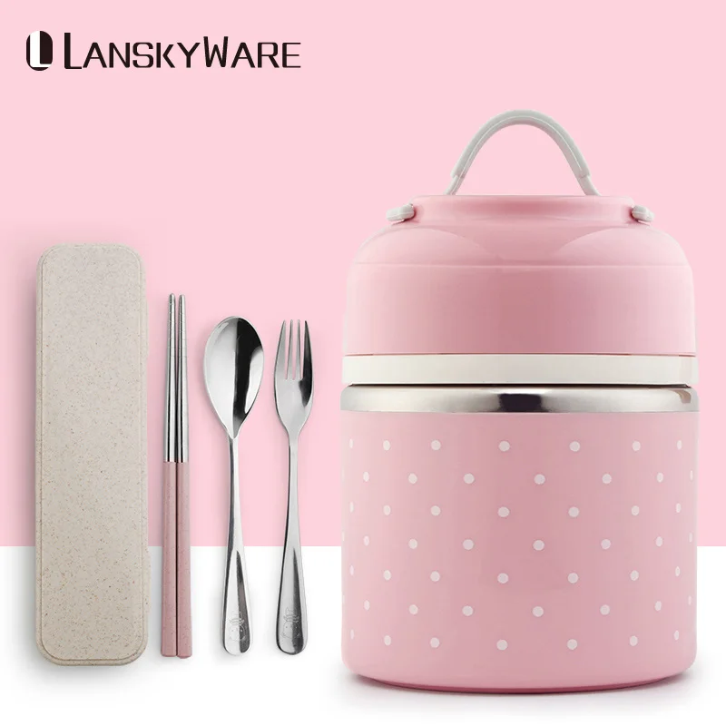 Портативный милые японские Bento Box герметичные Термальность для детей
