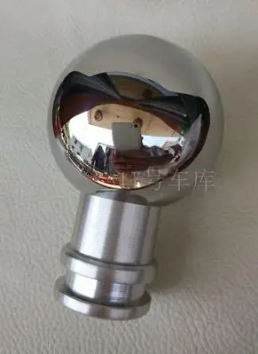high mirror steel Высококачественная ручка переключения передач из алюминиевого сплава для Ford Fiesta Focus Mondeo Fusion, установочная резьба M12x1.25 - Название цвета: high mirror steel