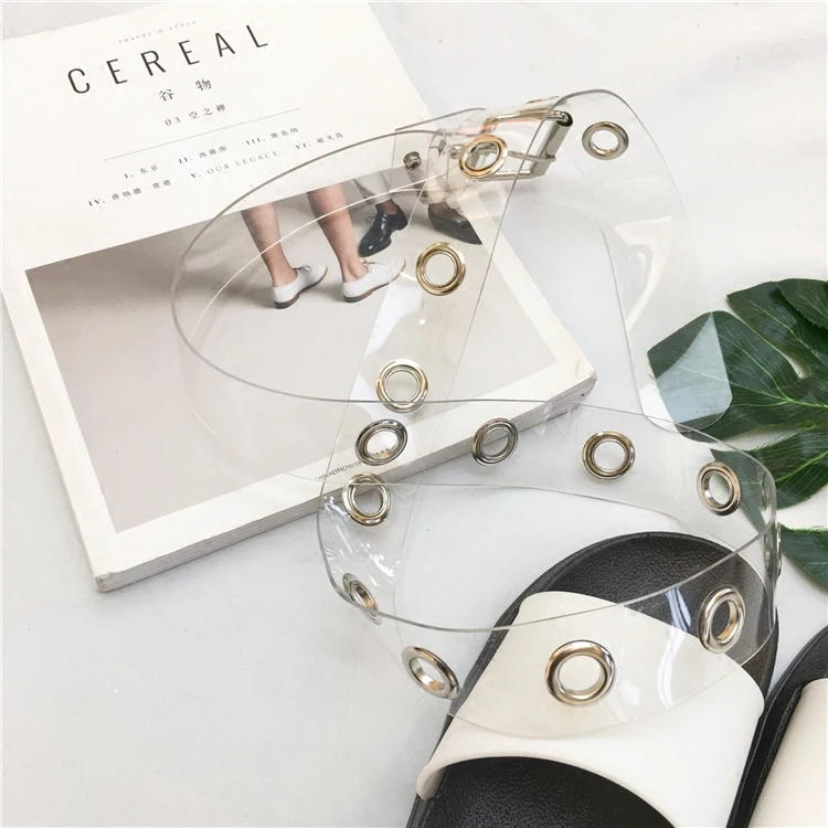 Ceinture Femme 2021 в Корейском стиле Стиль Ulzzang Harajuku BF прозрачный пояс для женщин все матч