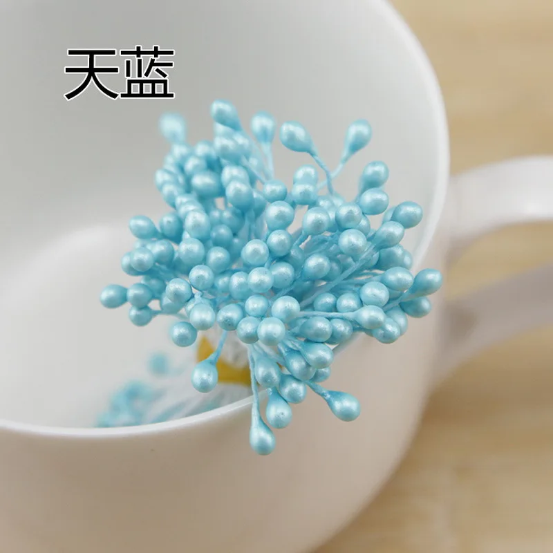 sky blue Искусственное Моделирование цветок ядро Stamen DIY Сахарная паста Пион цветок лепесток Моделирование инструмент для помадки украшения торта Плесень инструмент - Цвет: sky blue