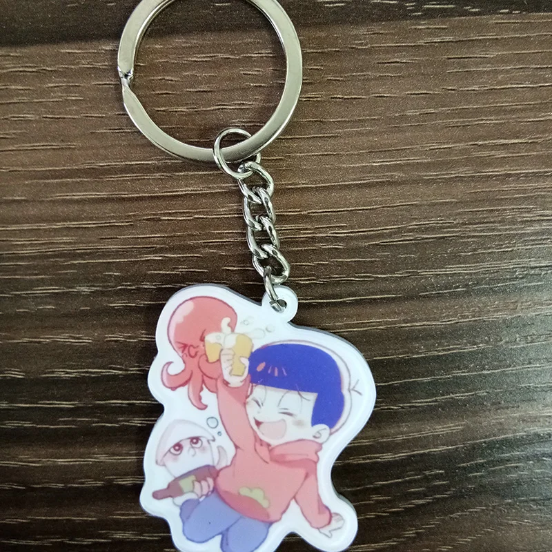 Брелок с аниме Osomatsu san Sea World, версия с морским животным, Karamatsu Ichimatsu Jyushimatsu, брелок с подвеской Llavero De