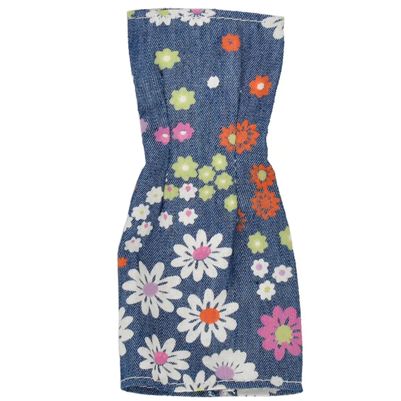 Style B Летнее платье с цветочным рисунком, наряды для куклы Барби, одежда, аксессуары, игровой костюм для дома, детские игрушки, подарок, разные цвета - Цвет: Style B
