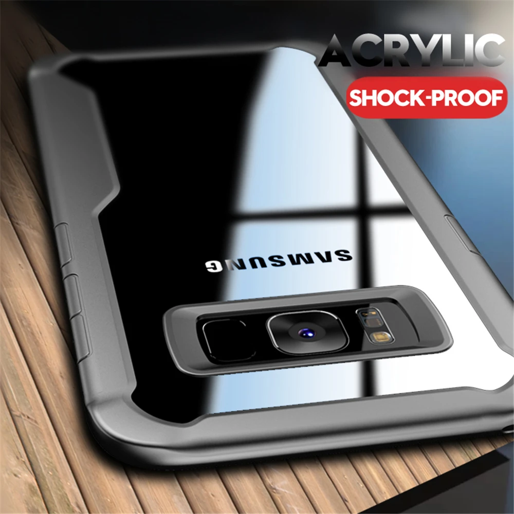 Для samsung Galaxy S7 край S8 S9 плюс J4 J6 J8 A5 A7 A750 A6 A8 Note 8 9 чехол мягкий силиконовый акриловый прозрачный противоударный чехол s