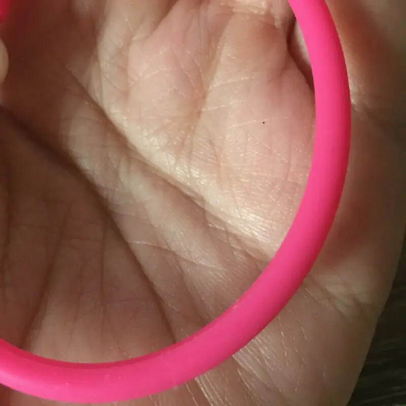 pink Больше цветов Силиконовой резинки с прищепками без каких-либо жемчужных бусин для браслета DIY Поиск ювелирных изделий - Цвет: pink