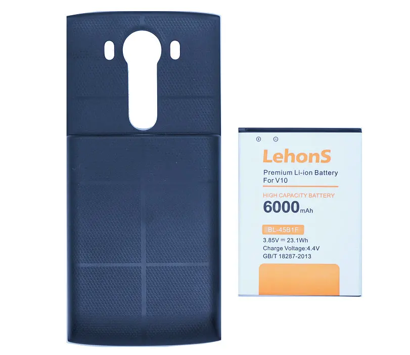 LehonS 10x6000 mAh BL 45B1F Расширенная запасная батарея + 10x задняя крышка чехол для LG V10 H968