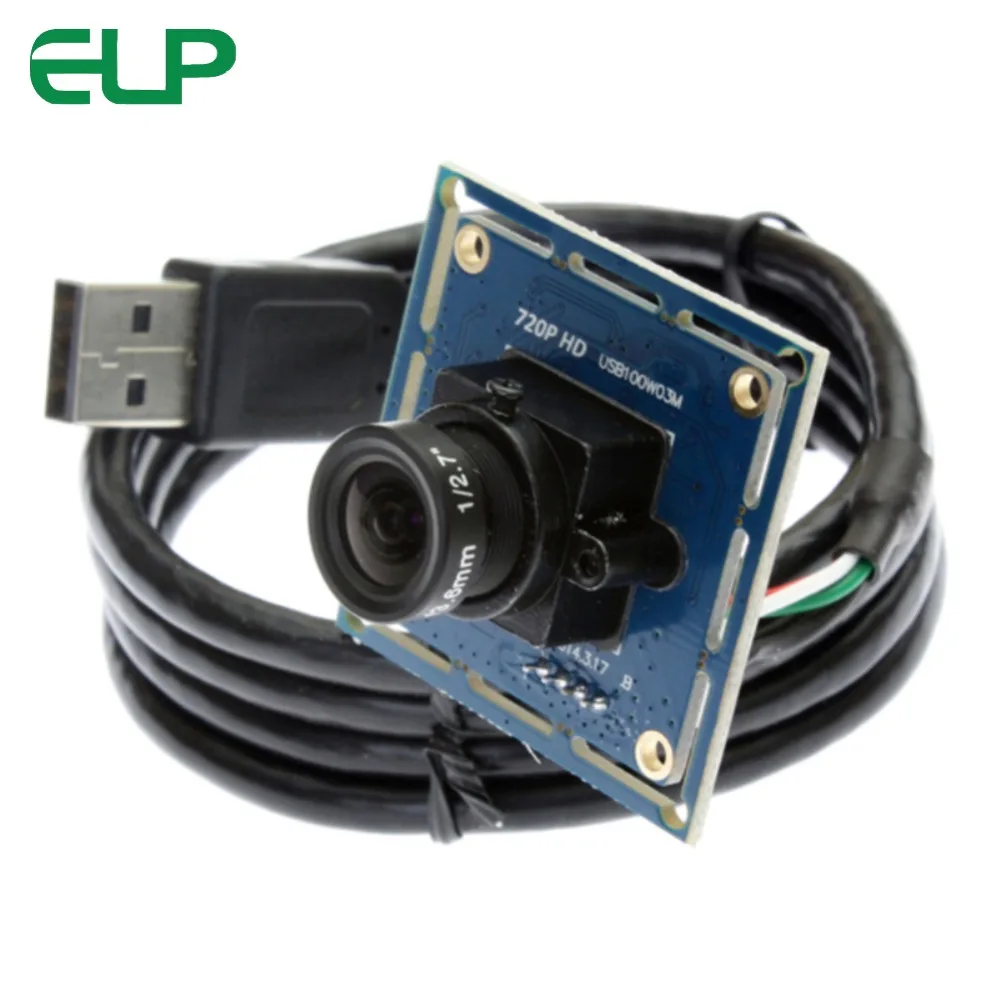 Веб камера ELP Mini 720p с USB модулем 1 0 МП CMOS OV9712 HD|Камеры видеонаблюдения| |