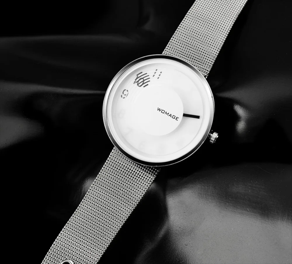 Женские модные часы женские со стальной сеткой креативные простые reloj mujer relogio