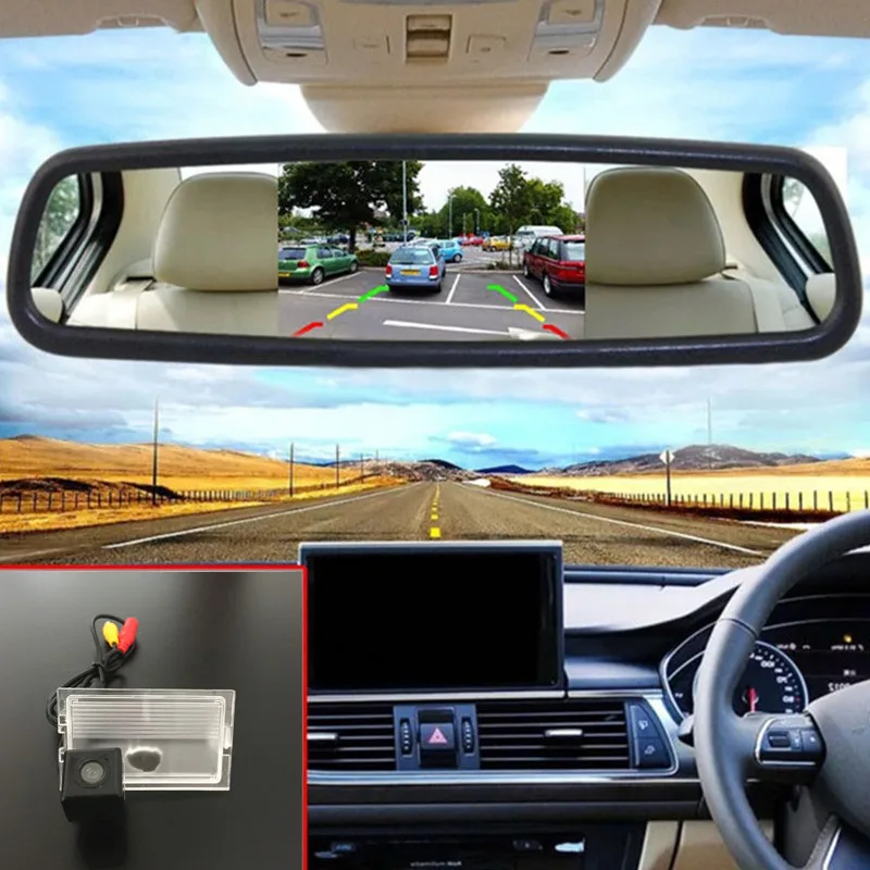 Система помощи при парковке автомобиля 5 дюймовый TFT монитор автомобильного