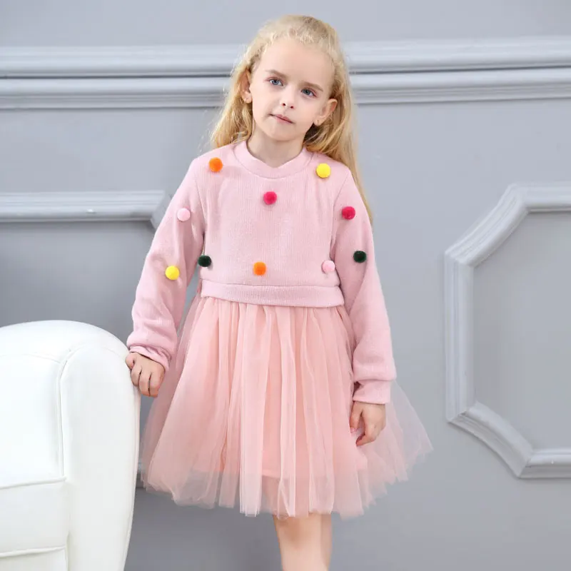 AiLe Rabbit/новое осеннее платье принцессы с длинными рукавами для девочек Яркое
