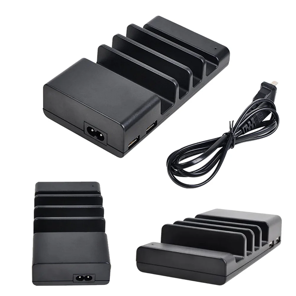 Универсальный 4-Порты и разъёмы настольное зарядное устройство USB Smart hub зарядная