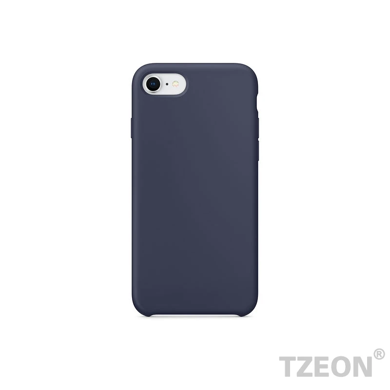 Midnight blue Официальный стильный жидкий силиконовый чехол для IPhone XS Max X 8 8Plus 7 7Plus 6 Plus Мягкий LSR резиновый чехол - Цвет: Midnight blue