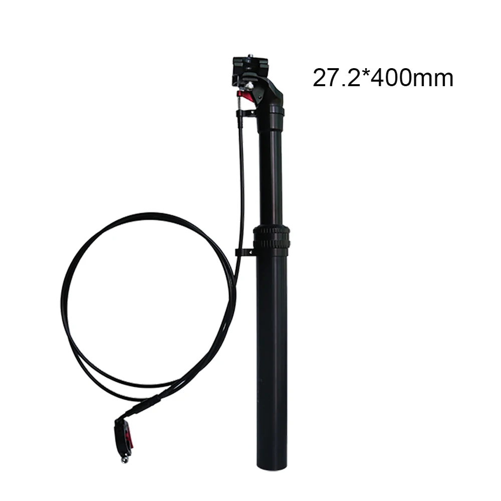 27.2X400mm seatpost Велосипедный спорт флакон-капельница подседельный контактном выключателе высота регулировщик велосипедный Подседельный штырь 27,2/28,6/30,4/30,9/31,6*400 мм провод дистанционного управления трубки - Цвет: 27.2X400mm seatpost