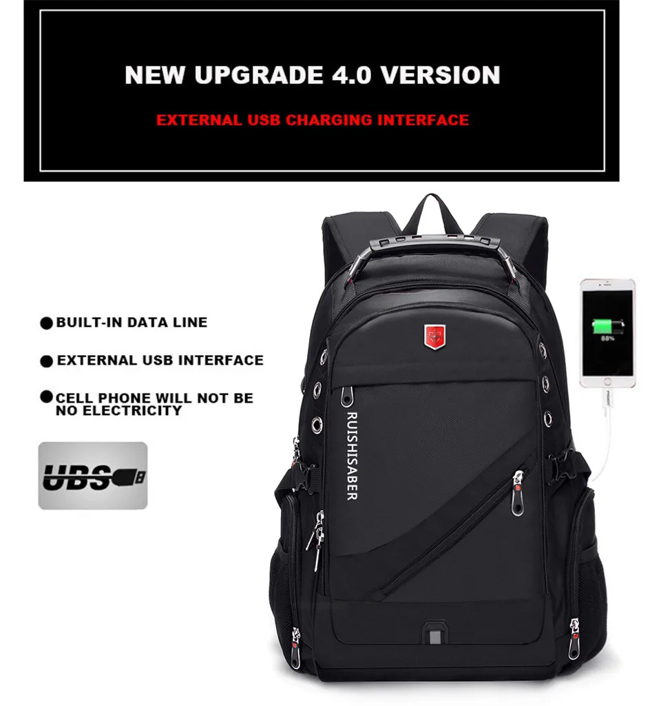 Brand Waterproof 17inch Laptop Backpack Men Backpacks for Teenage Girls Swiss Travel Backpack Women Male School Bag Mochila