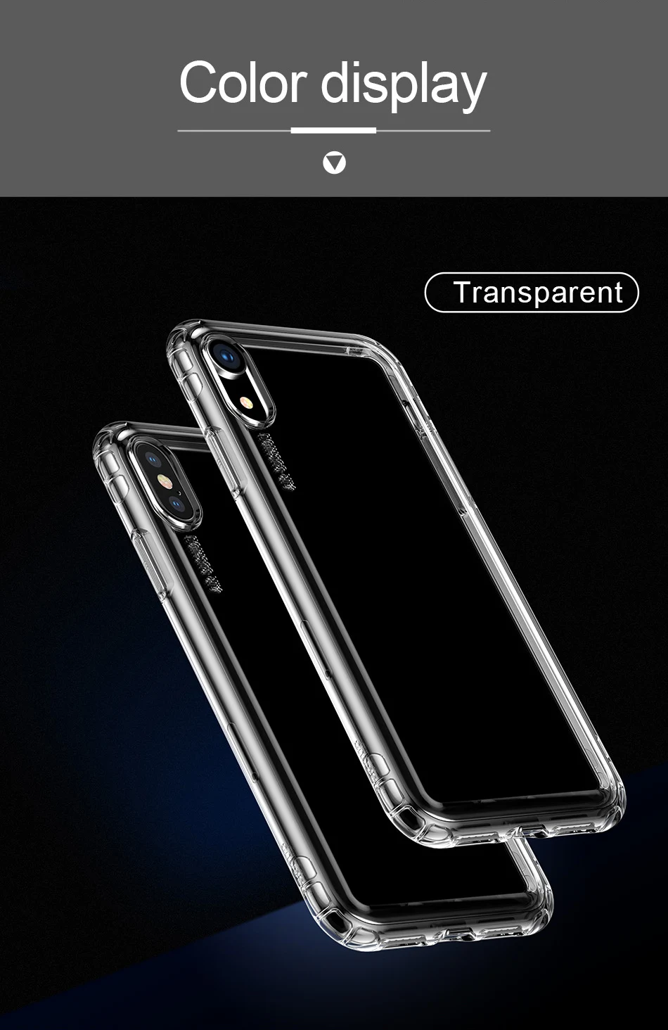 Противоударный чехол для телефона Baseus для iPhone Xs, XR, Xs, Max, Прозрачная мягкая защитная задняя крышка из ТПУ для, новые аксессуары для iPhone, чехол